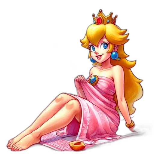 dress, crown, staff, jewelry transparent PNG cut-out