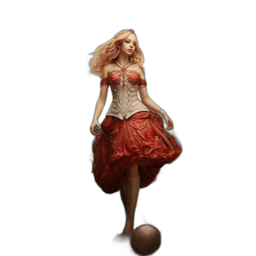 dress, concept art, 3d render, fantasy art transparent PNG cut-out