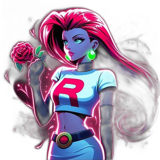 flower, comic book art, concept art, cartoon transparent PNG cut-out
