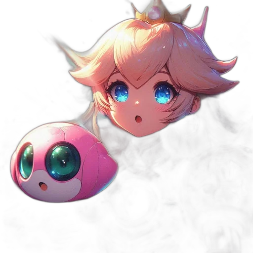 creature, staff, face, crown transparent PNG cut-out