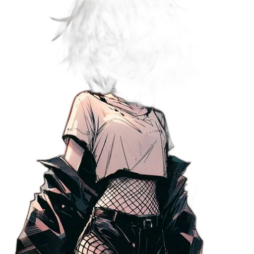 jacket, dress, mask, weapon transparent PNG cut-out