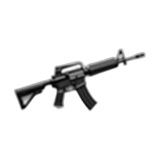 weapon, gun, rifle, white transparent PNG cut-out