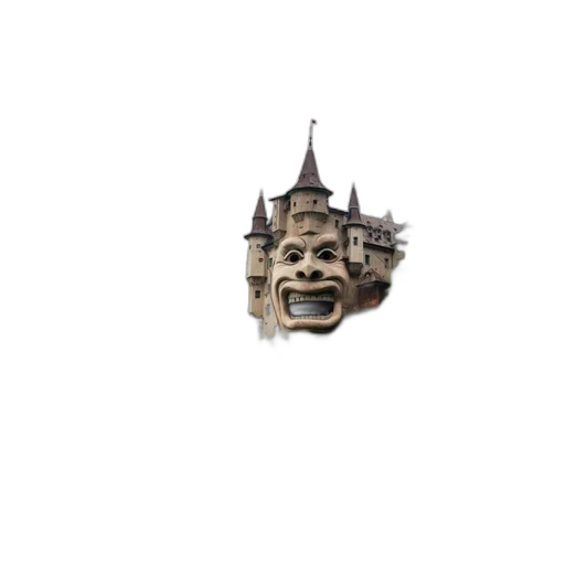 mask, crown, face, building transparent PNG cut-out