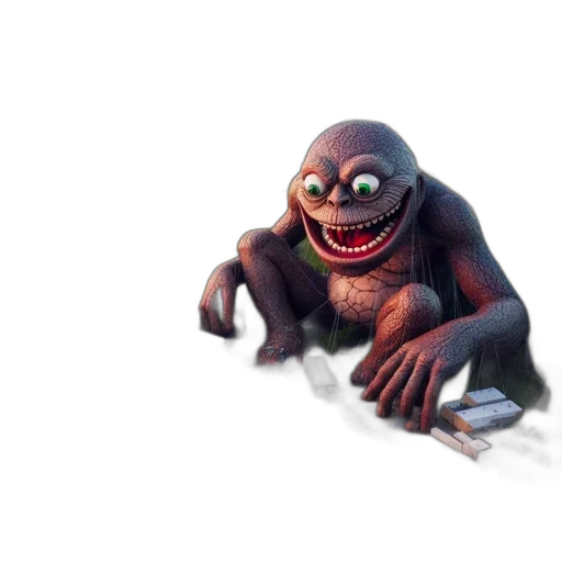 creature, animal, face, staff transparent PNG cut-out