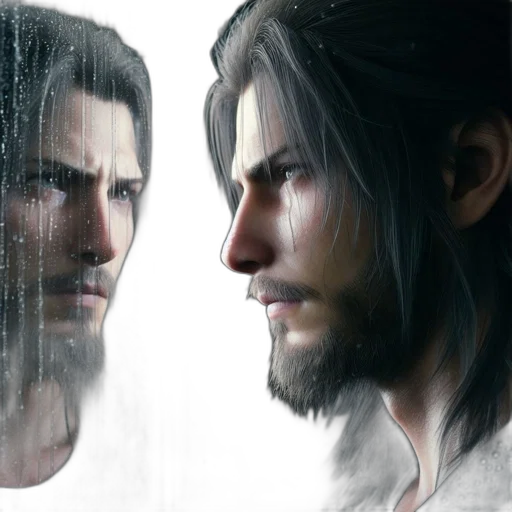 face, concept art, photorealistic, fantasy art transparent PNG cut-out