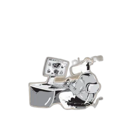jewelry, robot, crown, monochrome transparent PNG cut-out