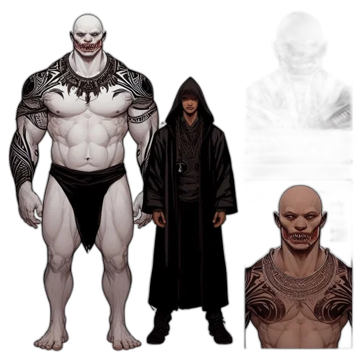 concept art, comic book art, fantasy art, dark transparent PNG cut-out