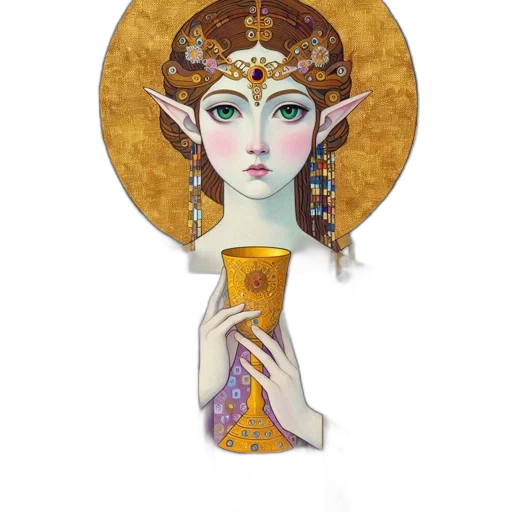 jewelry, crown, staff, face transparent PNG cut-out