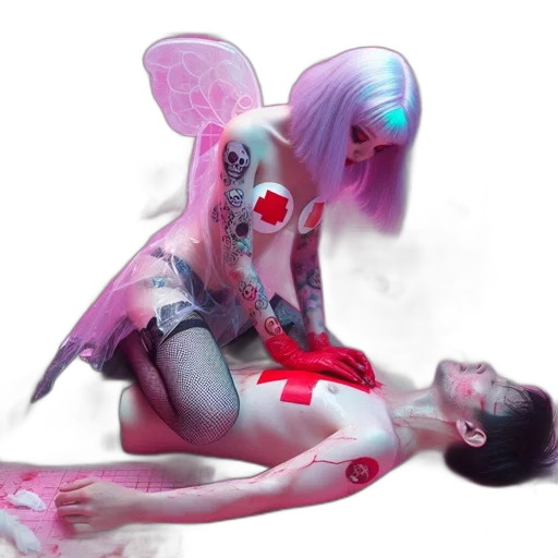 creature, mask, concept art, cyberpunk transparent PNG cut-out