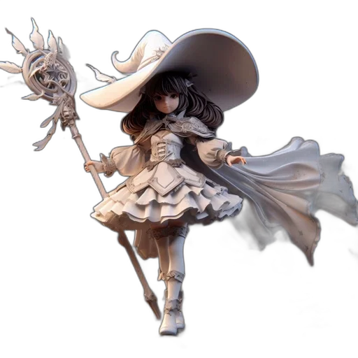weapon, staff, hat, concept art transparent PNG cut-out