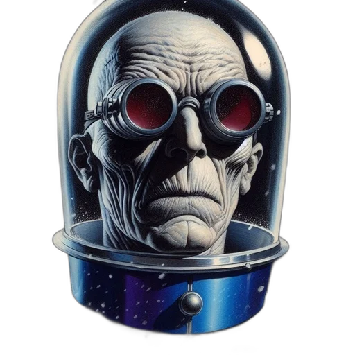 mask, robot, face, comic book art transparent PNG cut-out