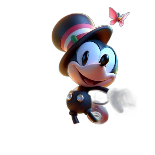 hat, staff, robot, animal transparent PNG cut-out