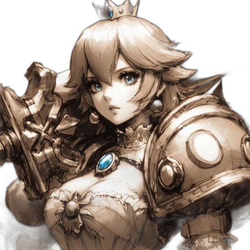 crown, weapon, sword, robot transparent PNG cut-out