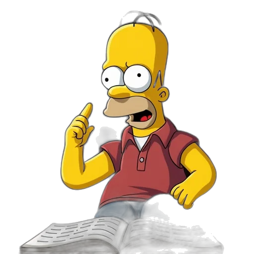 3d render, cartoon, concept art, simpsons transparent PNG cut-out