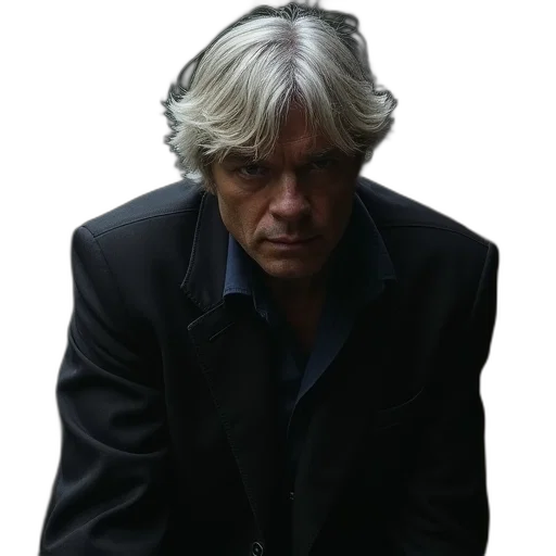 jacket, face, staff, hair transparent PNG cut-out