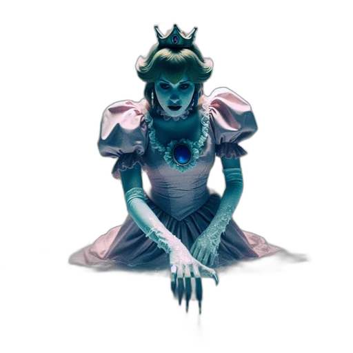 crown, creature, mask, dress transparent PNG cut-out