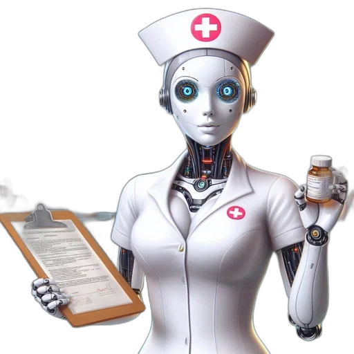 robot, staff, concept art, robotic transparent PNG cut-out