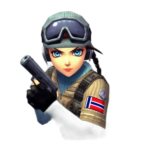 weapon, staff, face, hat transparent PNG cut-out