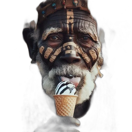 mask, face, creature, staff transparent PNG cut-out