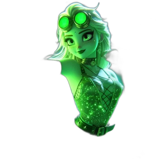 mask, bottle, creature, staff transparent PNG cut-out