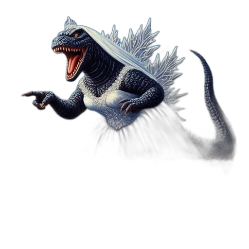 dragon, creature, animal, staff transparent PNG cut-out