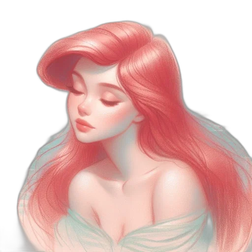 hair, crown, face, watercolor transparent PNG cut-out