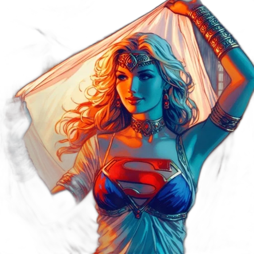dress, comic book art, fantasy art, concept art transparent PNG cut-out