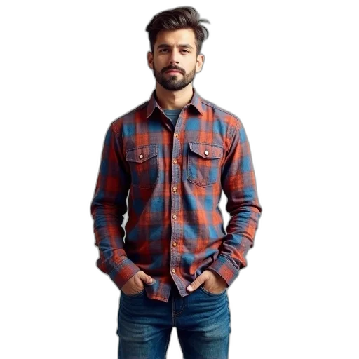 jacket, 3d render, photorealistic, man transparent PNG cut-out