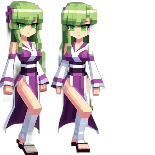 dress, pixel art, 3d render, concept art transparent PNG cut-out