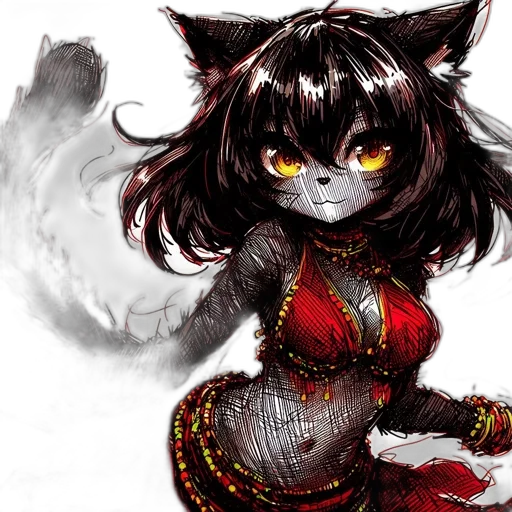 fantasy art, concept art, anime, pixel art transparent PNG cut-out