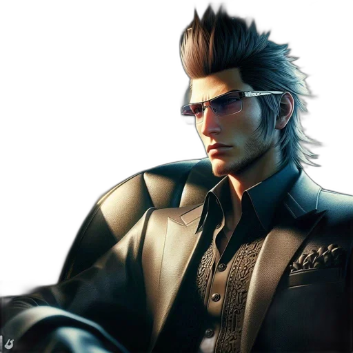 jacket, face, concept art, photorealistic transparent PNG cut-out