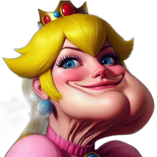 face, crown, dress, creature transparent PNG cut-out