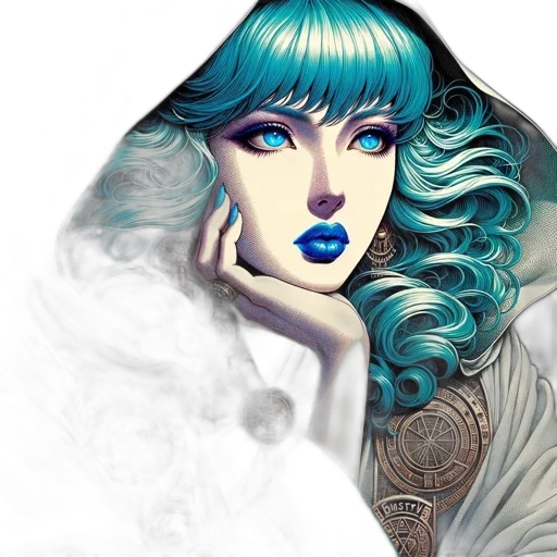 face, jewelry, mask, fantasy art transparent PNG cut-out