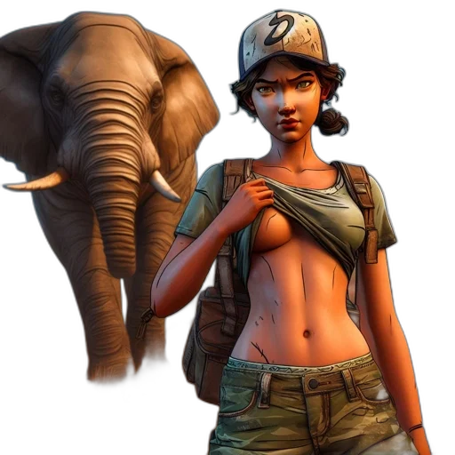 animal, weapon, concept art, 3d render transparent PNG cut-out
