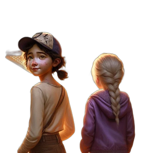 hat, jacket, face, staff transparent PNG cut-out