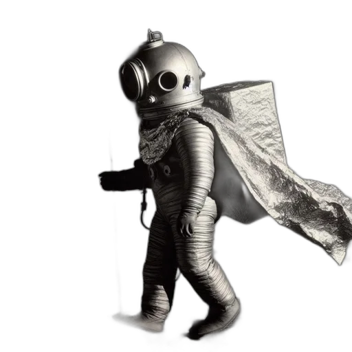 robot, staff, mask, creature transparent PNG cut-out