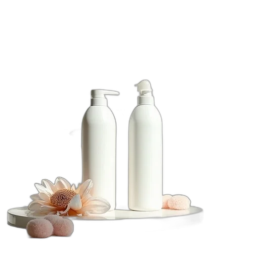 bottle, food, hair, 3d render transparent PNG cut-out