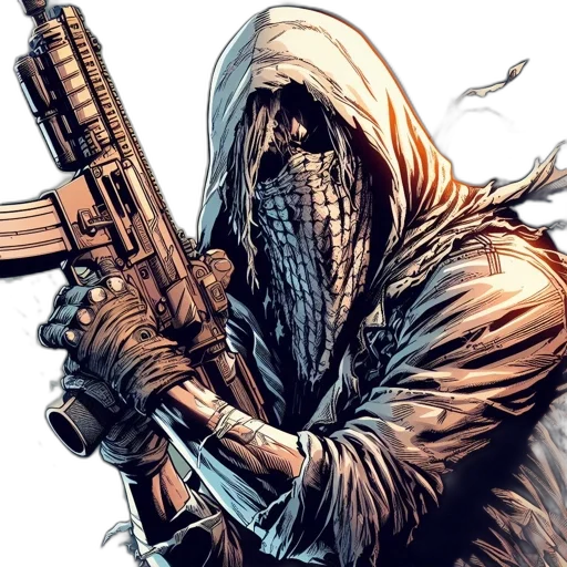 weapon, comic book art, concept art, individual transparent PNG cut-out