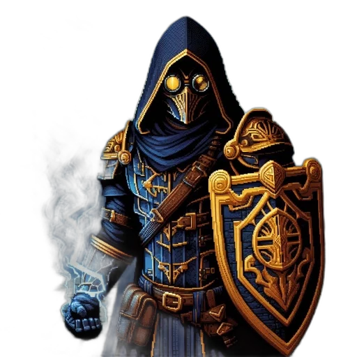 sword, mask, staff, jacket transparent PNG cut-out
