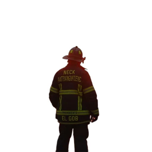 staff, jacket, hat, mask transparent PNG cut-out
