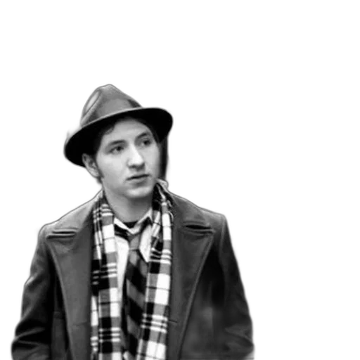 jacket, hat, face, staff transparent PNG cut-out