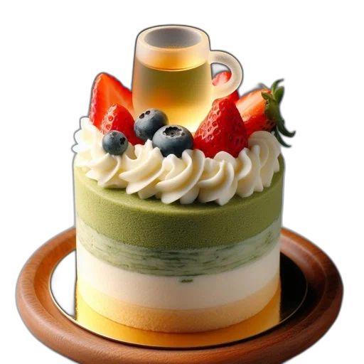 food, 3d render, photorealistic, green transparent PNG cut-out