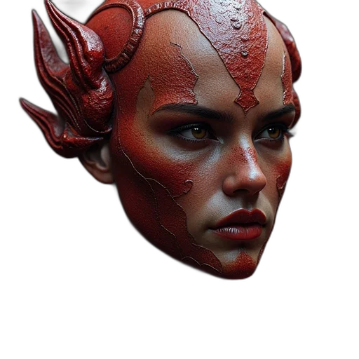 mask, face, dragon, crown transparent PNG cut-out