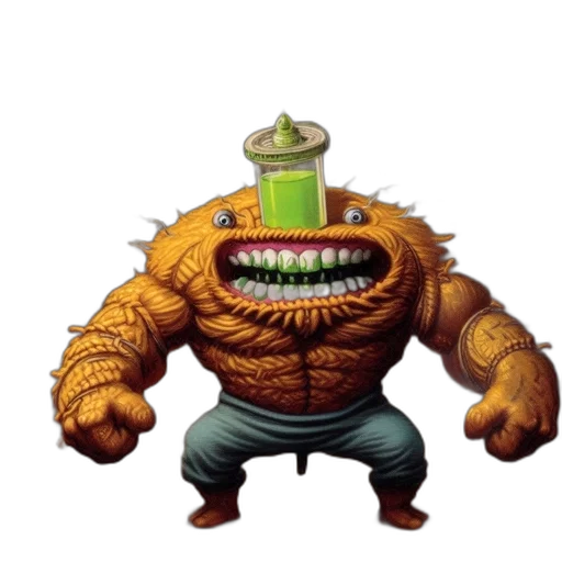 food, creature, robot, hat transparent PNG cut-out