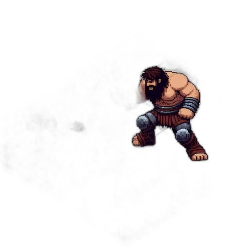 creature, animal, staff, pixel art transparent PNG cut-out
