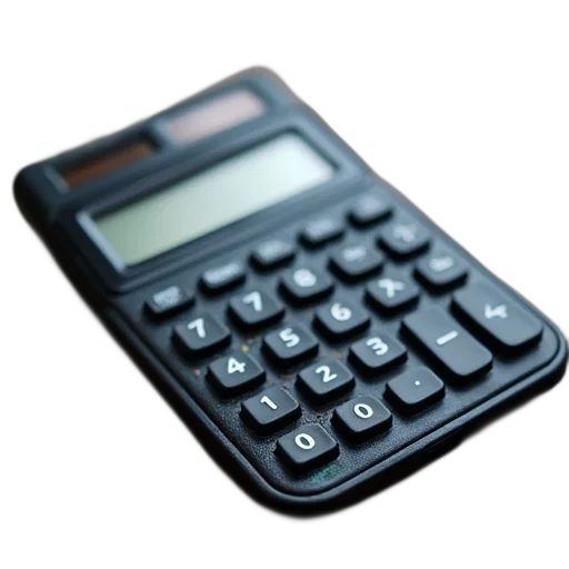 calculator, battery, lcd, usb transparent PNG cut-out