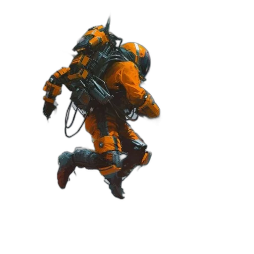 weapon, robot, staff, creature transparent PNG cut-out