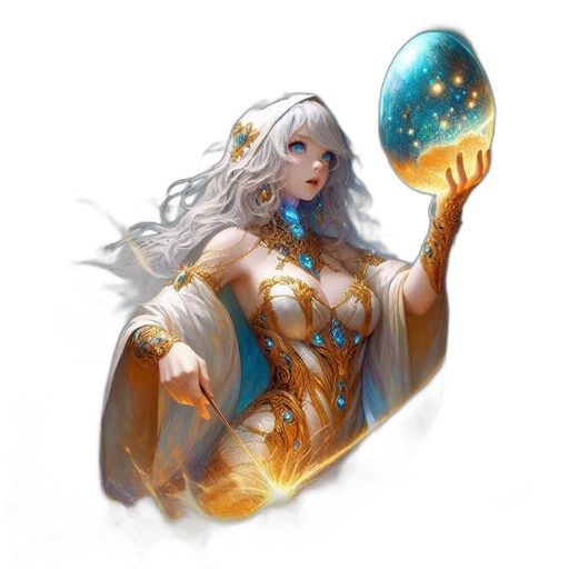 jewelry, dress, fantasy art, concept art transparent PNG cut-out