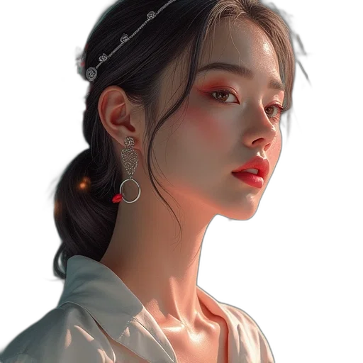 jewelry, face, dragon, dress transparent PNG cut-out