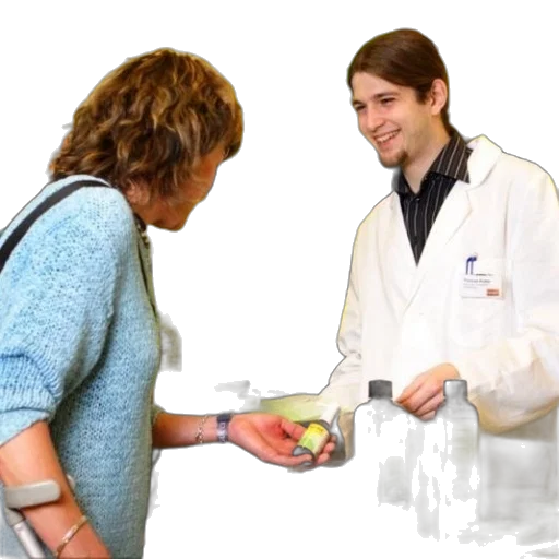 food, staff, pharmacist, white transparent PNG cut-out
